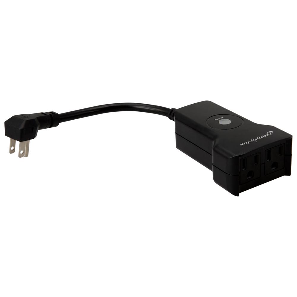 Amped Wireless Outdoor Smart Plug with 2 AC Ports